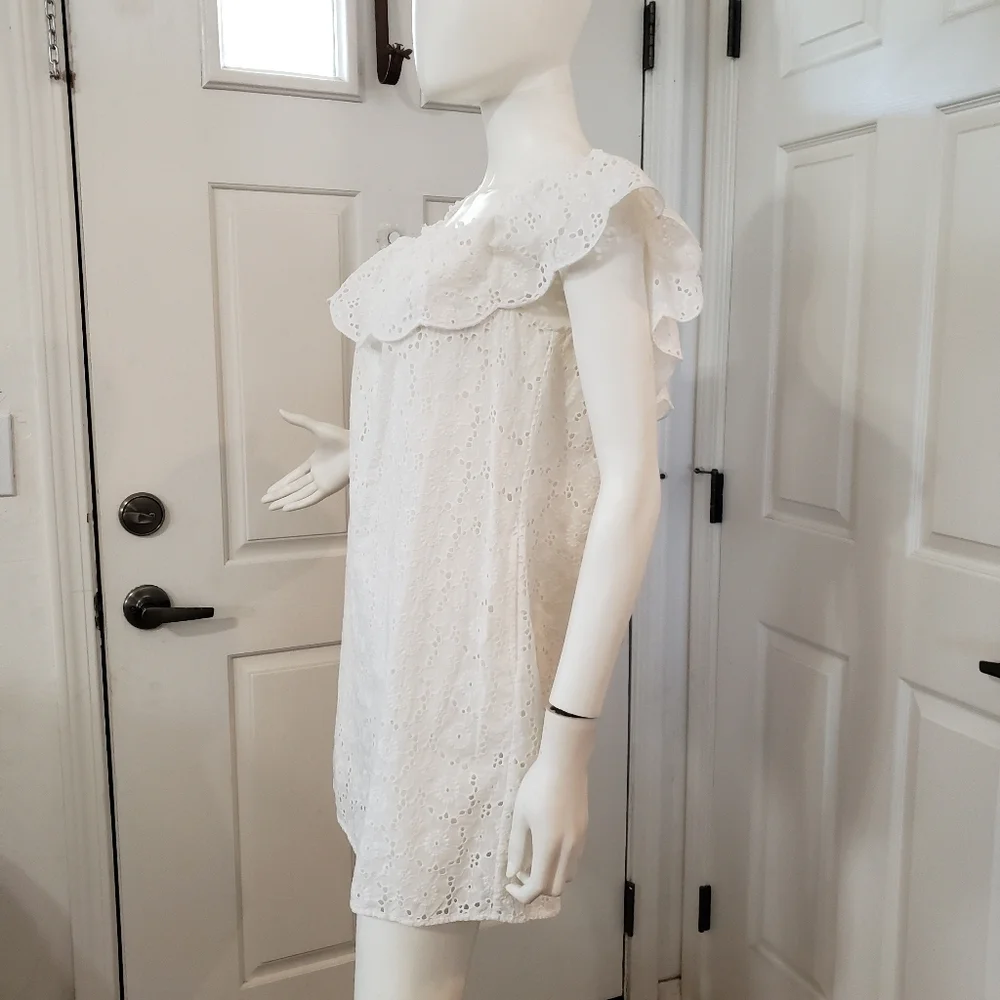 Tory Burch Broderie Lace Eyelet Dress Size Small
